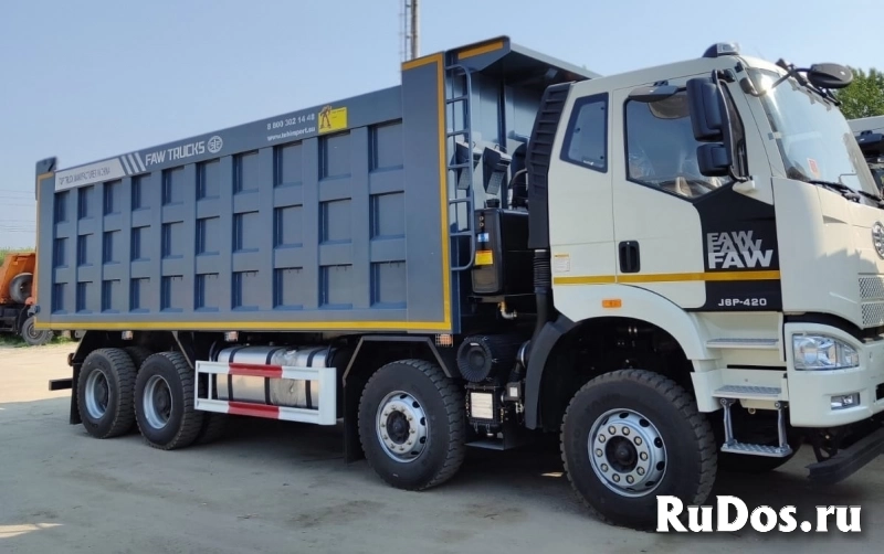 Самосвал FAW J6 8х4 CA3310P66K24T4E51 объём кузова 34 м3 куба г/п изображение 6