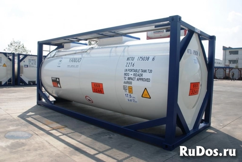 Танк-контейнер объём 21м3 тип Т20, для перевозки метансульфонилхлорида (мезилхлорида). изображение 7