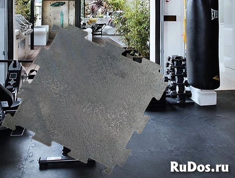 Модульное армированное напольное покрытие для гаража из резины изображение 5