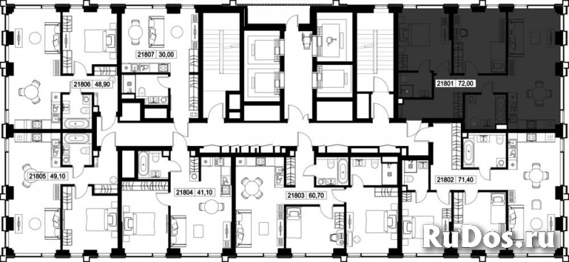 Продам 2 комнатную квартиру 72 м2 изображение 3