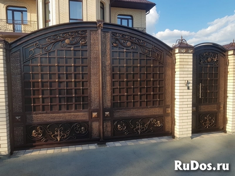 Кованые ворота фото