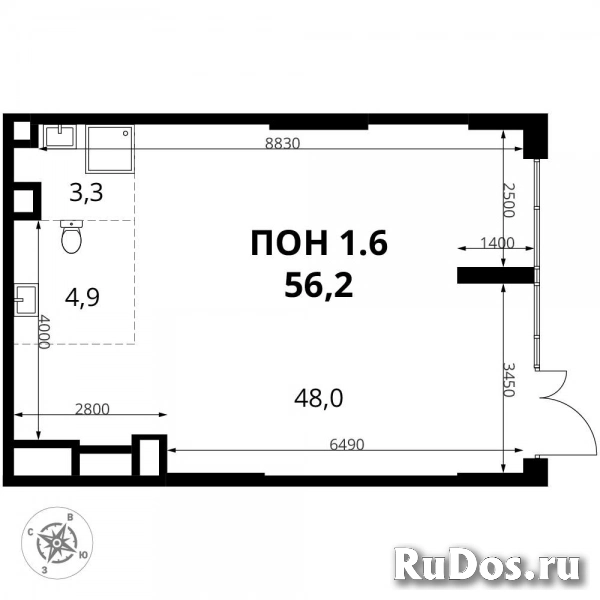 Продам коммерческую недвижимость 56.2 м2 изображение 3