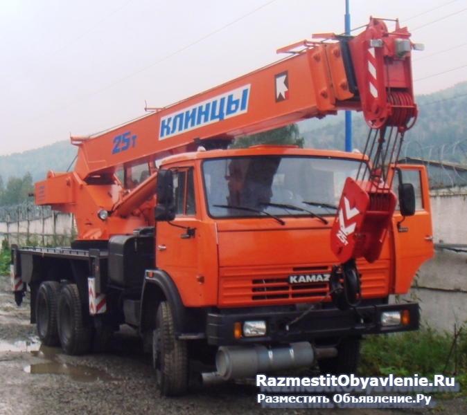 Услуги автокрана Клинцы 25 т в Приморске, аренда фото