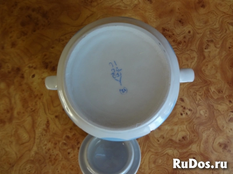 Сахарница фарфоровая изображение 6