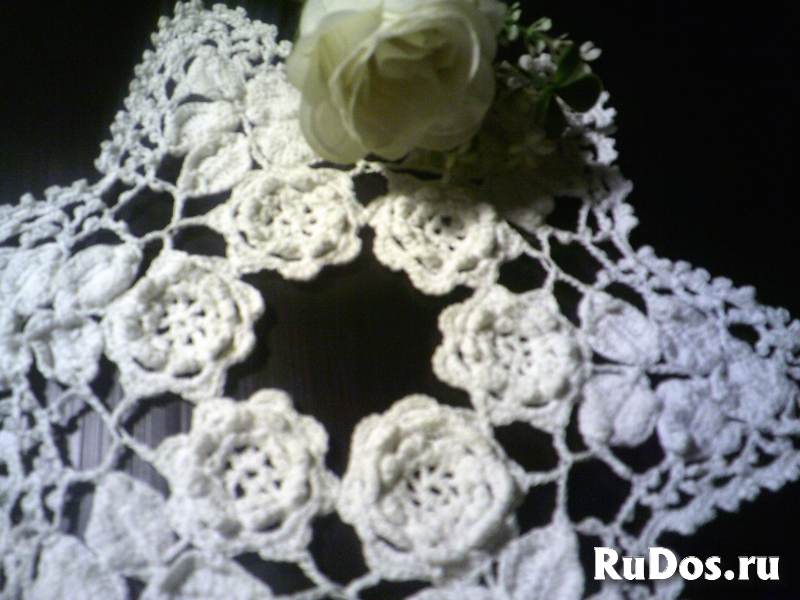 салфетка "Розы". Ирландское кружево изображение 3