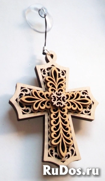 Крест декоративный на присоске изображение 6