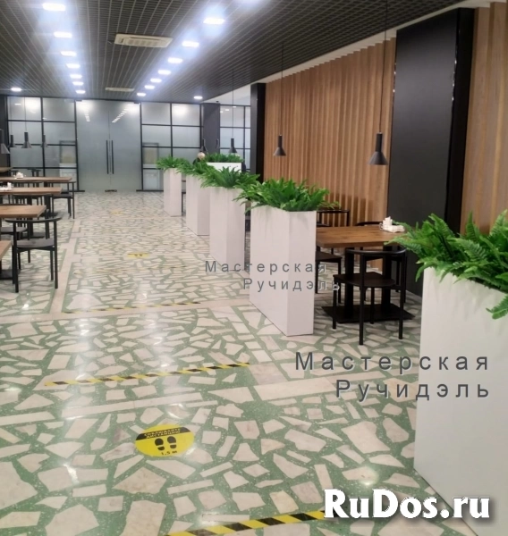 Напольное кашпо, прямоугольные кашпо для цветов изображение 4