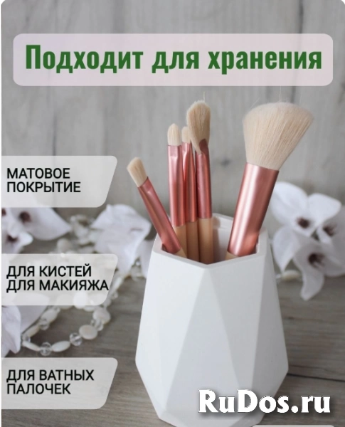 Изделия из гипса ручная работа Кашпо девочка с цветами изображение 5