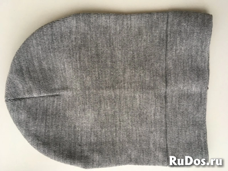 Шапка новая калев вязаная серая хлопок женская мужская детская 2 изображение 6