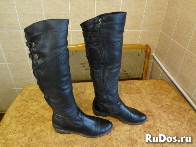 Сапоги зимние кожаные женские фотка