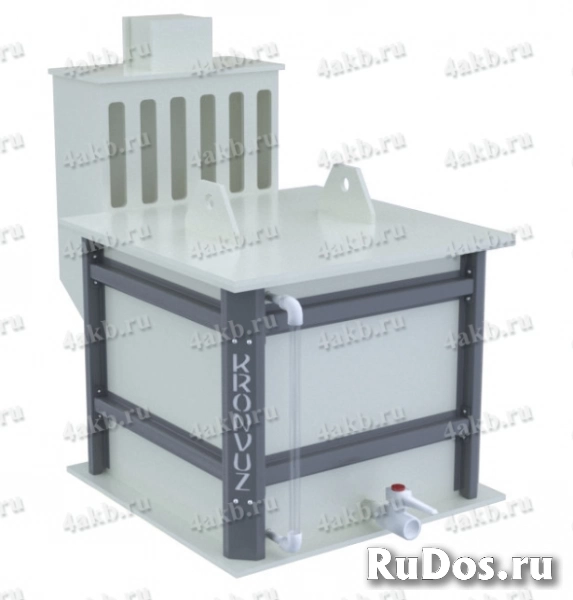 Емкость для приготовления электролита из полипропиллена с металлическим каркасом фото