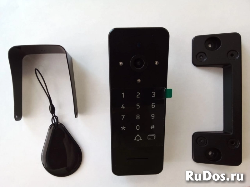 Вызывная панель со считывателем карт и кодовой клавиатурой фото