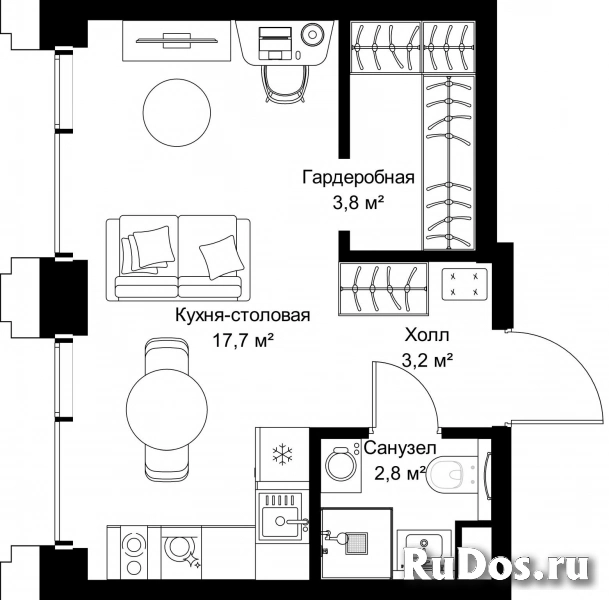 Продам 1 комнатную квартиру 27.5 м2 фотка