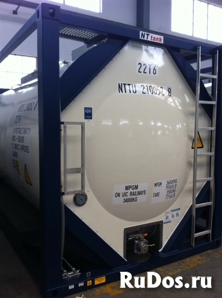 Танк-контейнер объём 18м3 тип Т11, для перевозки акриловой кислоты ингибированной. фотка