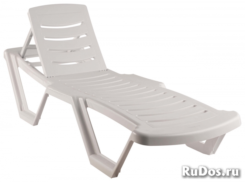 Шезлонг лежак пляжный “Капиши-2 ” белый 188 х 63 х 32 см фото