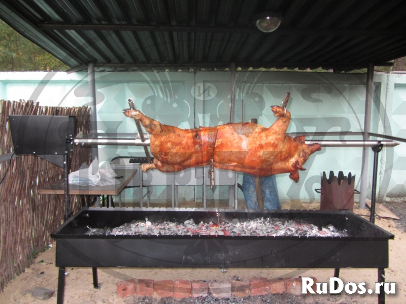 Вертел для мангала с электроприводом фотка