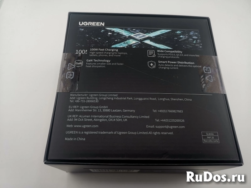 Зарядное устройство UGreen CD328 GAN 100W изображение 4