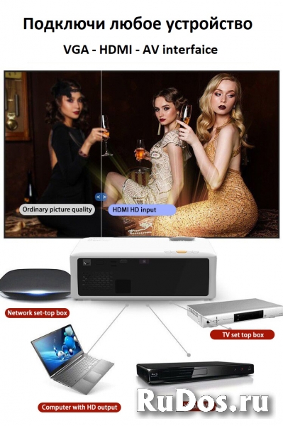Проектор, Full HD, 1080P, + 4к, новый изображение 12