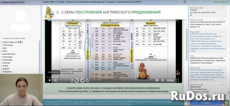 Онлайн курс "Английский с 0 до автоматизма" от Dragon English изображение 3