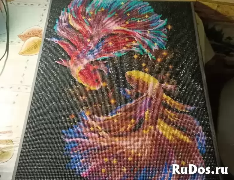 Сборка алмазной мазаики фото