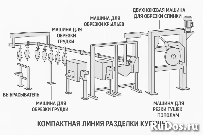 Линия разделки курицы Systemate Numafa фото