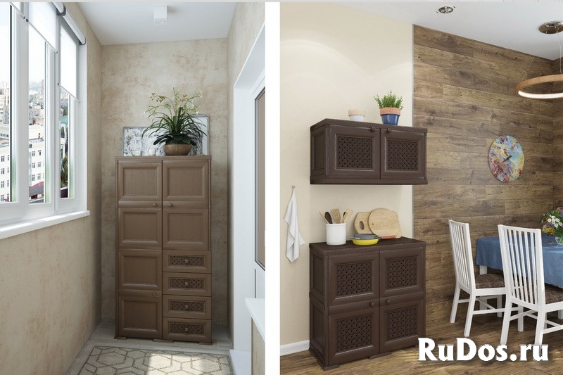 Шкаф Уют пластиковый изображение 3