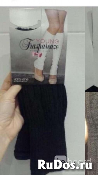 Гетры новые trasparenze 42 44 46 48 u s m l черные вязаные шерсть изображение 6