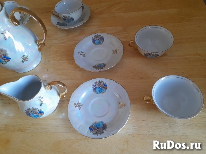 Сервис  Чайно - кофейный  Мадонна Тitоv Vеlеs Jugороrсеlаn Югославия.   . изображение 12