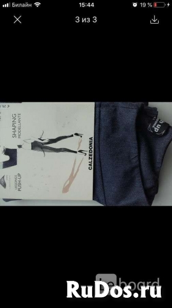 Лосины новые calzedonia 46 48 m l pushup джинсовые голубые стретч изображение 6