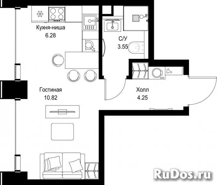Продам 1 комнатную квартиру 24.9 м2 фотка