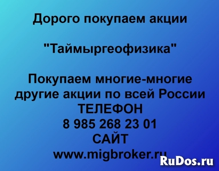 Покупаем акции Таймыргеофизика фото