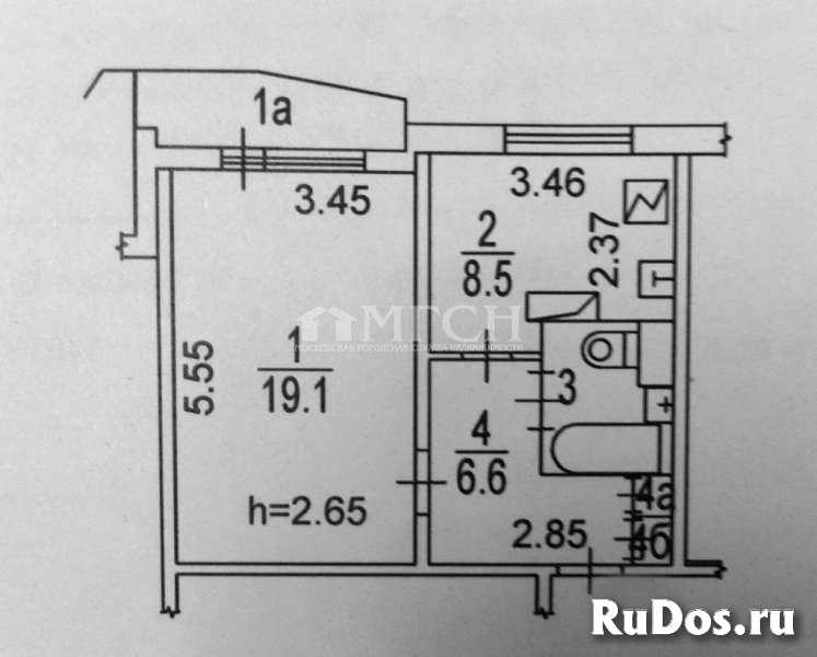 Продам 1 комнатную квартиру 38 м2 изображение 3