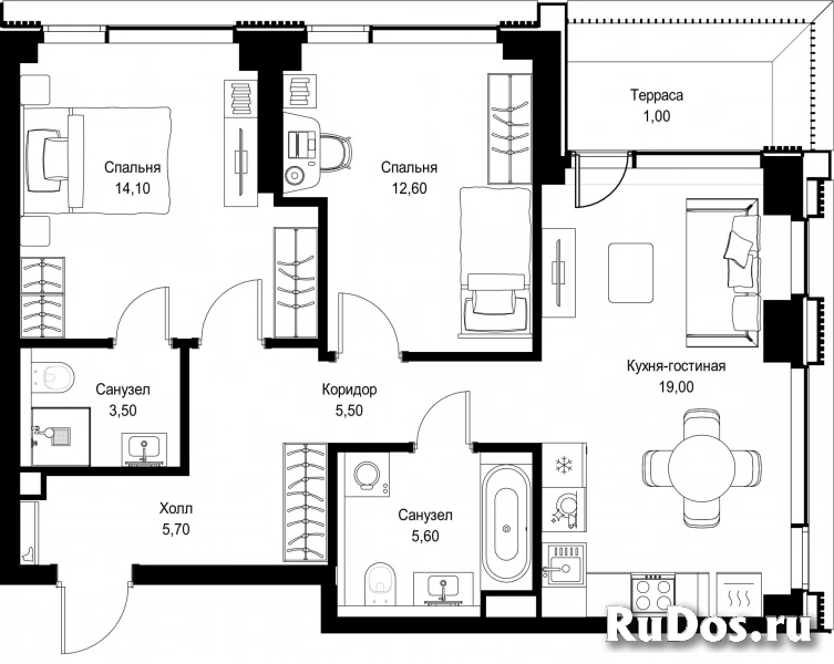 Продам 2 комнатную квартиру 67 м2 фотка