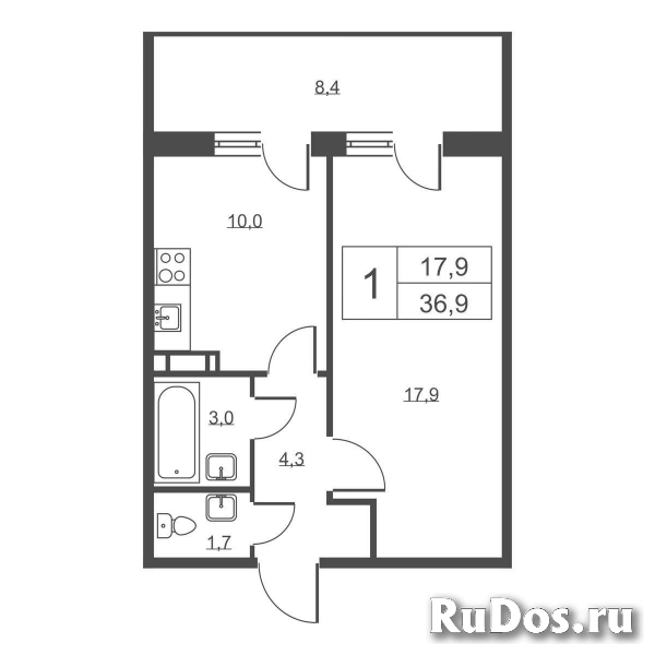 Продам 1 комнатную квартиру 36 м2 фотка