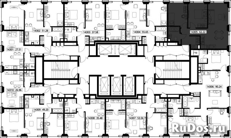 Продам 2 комнатную квартиру 62.22 м2 изображение 3