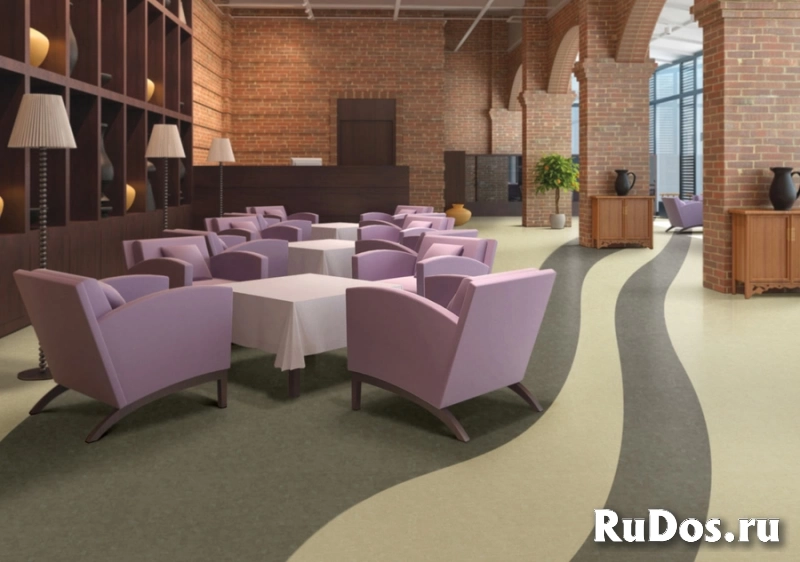 Линолеум коммерческий.  Напольное покрытие КМ2, отделка пола изображение 12