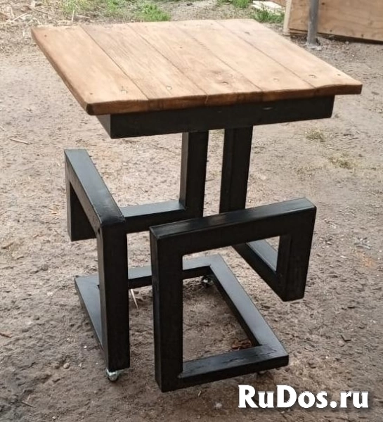 Столы дачные обеденные "Loft Style" на роликах изображение 3