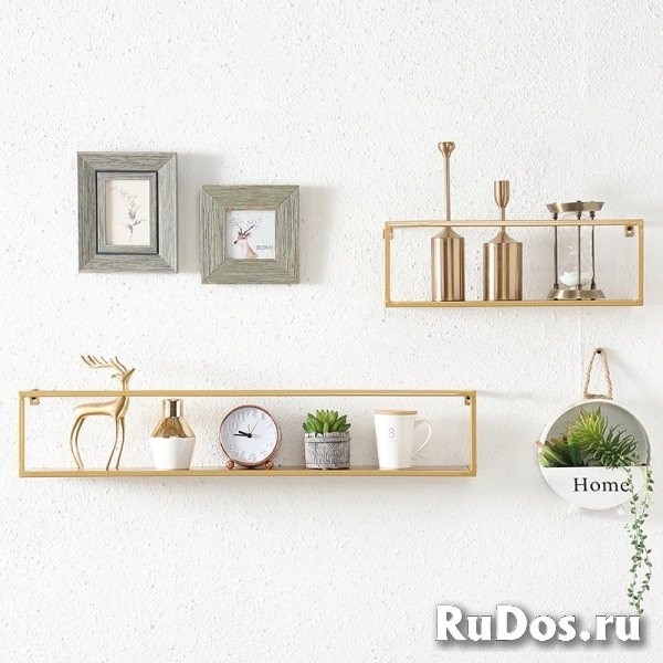 Полка для цветов  Лофт металлическая изображение 4