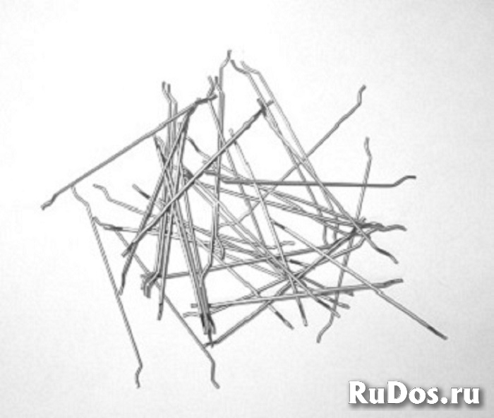 Фибра стальная анкерная, проволочная 0,75/50 и 0,75/60 фото