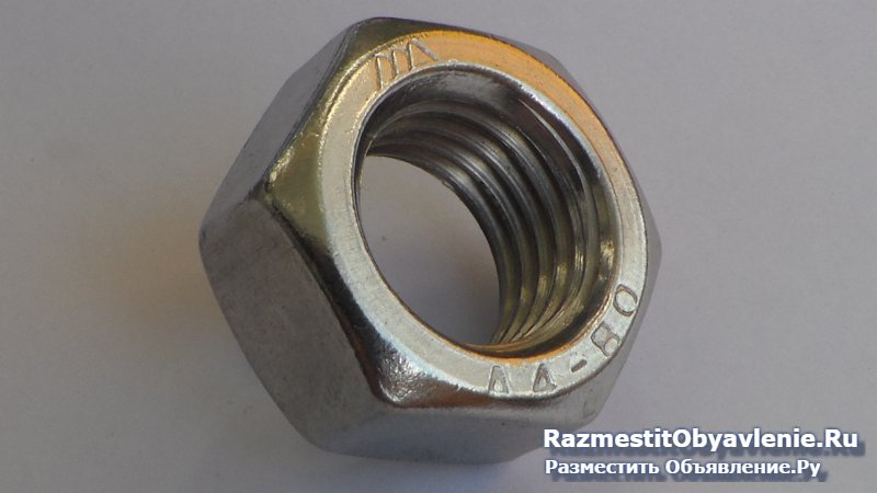 Гайка М20 из нержавейки фото
