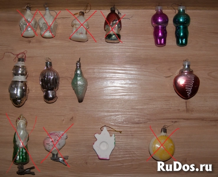 Ёлочные игрушки эпоха СССР винтаж изображение 3