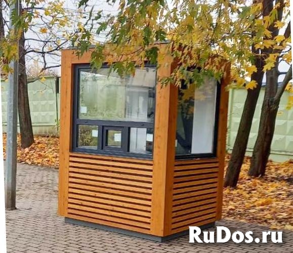 Пост охраны 1,6х1,6х2,5м, бруски лиственницы экостиль изображение 5