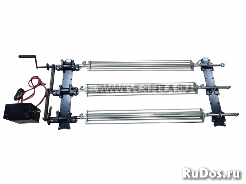 Накладной фасадный вертел для кирпичного барбекю фотка