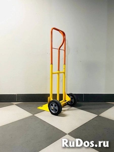 Грузовая тележка раскладная усиленная до 150 кг с откидной платформой изображение 9