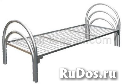 Дешевые кровати металлические эконом класса со сварными сетками изображение 6