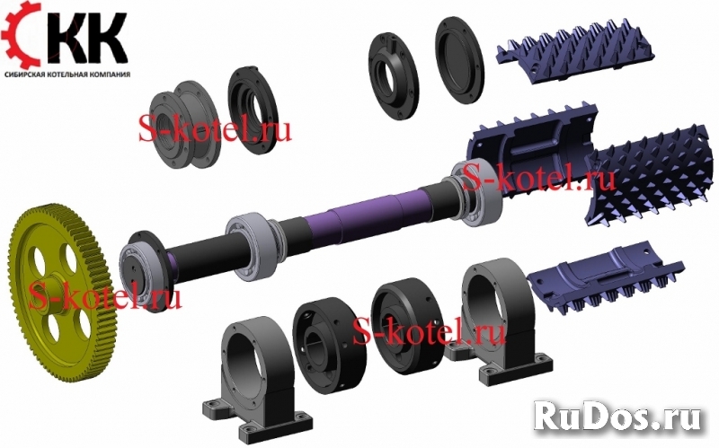 Валок неподвижный дробилки ДДЗ-4 и запчасти фотка