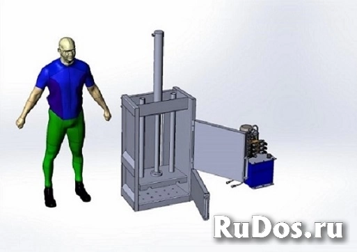 Пресс-пакетировщик вертикальный Кубер-4ВА из стали AISI 304 для п фото