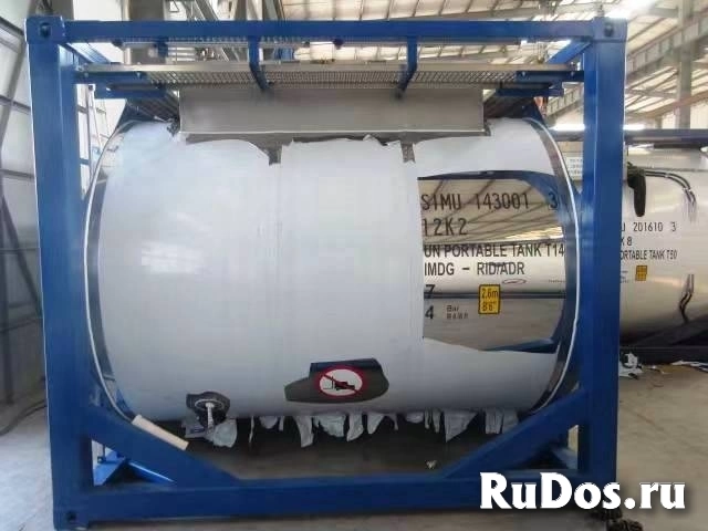 Танк-контейнер тип Т14 объём 7м3, для перевозки серной кислоты. изображение 3