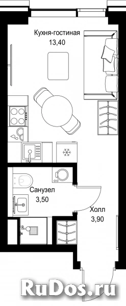 Продам 1 комнатную квартиру 20.8 м2 фотка