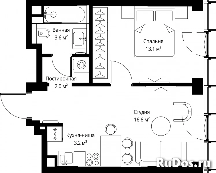 Продам 1 комнатную квартиру 38.5 м2 фотка